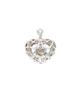 18K White Gold Diamond Pendant
