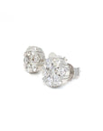 18K White Gold Diamond Earring