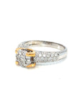 18K White Rose Gold Diamond Ring