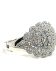 18K White Gold Diamond Bangle