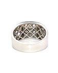 18K White Gold Diamond Men's Ring