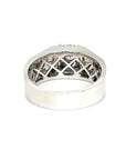 18K White Gold Diamond Men's Ring