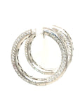 18K White Gold Diamond Earring