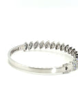 18K White Gold Diamond Bangle
