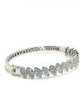 18K White Gold Diamond Bangle