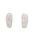18K White Gold Diamond Earring