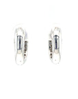 18K White Gold Diamond Earring