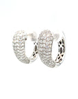18K White Gold Diamond Earring