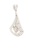 18K White Gold Diamond Pendant