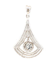18K White Gold Diamond Pendant