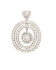 18K White Gold Diamond Pendant