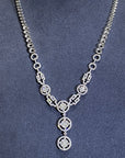 18K White Gold Diamond Necklace