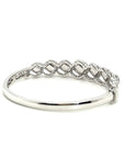 18K White Gold Diamond Bangle