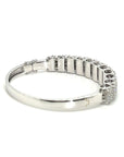 18K White Gold Diamond Bangle