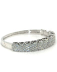 18K White Gold Diamond Bangle