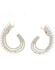 18K White Gold Diamond Earring