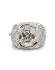 18K White Gold Diamond Men's Ring Setting