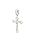 18K White Gold Diamond Pendant