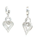 18K White Gold Diamond Earring