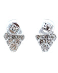 18K White Gold Diamond Earring