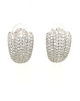 18K White Gold Diamond Earring
