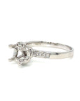 18K White Gold Diamond Ring Mounting