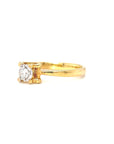 18K Rose Gold Cushion Top Illusion Diamond Ring