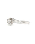 18K White Gold  Sea Wheel Diamond Ring
