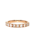 18K Rose Gold Large 3/4 Round Eternity Diamond Ring