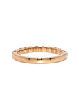 18K Rose Gold Tension Pointers Half Eternity Round Diamond Ring