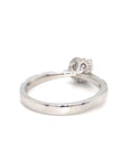 18K White Gold Illusion Lutus Illusion Diamond Ring