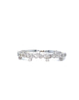 18K White Gold Lace Link Diamond Ring