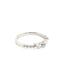 18K White Gold Ultra Mini Apple Diamond Ring