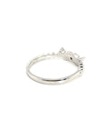 18K White Gold Ultra Mini Apple Diamond Ring
