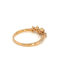 18K Rose Gold Medium Cluster Diamond Ring