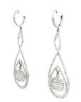 18K White Gold Diamond Earrings
