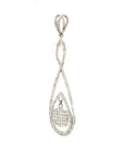18K White Gold Diamond Pendant