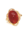 18K Rose Gold Onyx Ring