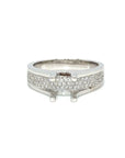 18K White Gold Diamond Mounting