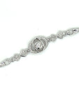 18K White Gold Pumpkin Diamond Bracelet