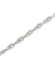 18K White Gold Pumpkin Diamond Bracelet