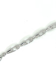 18K White Gold Gradual Heart Diamond Bracelet