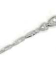 18K White Gold Gradual Heart Diamond Bracelet
