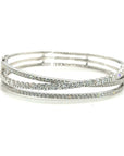 18K White Gold Diamond Bangle
