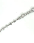 18K White Gold Mini Locket Diamond Bracelet