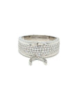 18K White Gold Diamond Mounting