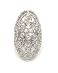 18K White Gold Diamond Ring