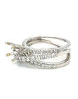 18K White Gold Diamond Mounting