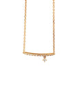18K Rose Gold Mini Bar Drop Diamond Bracelet