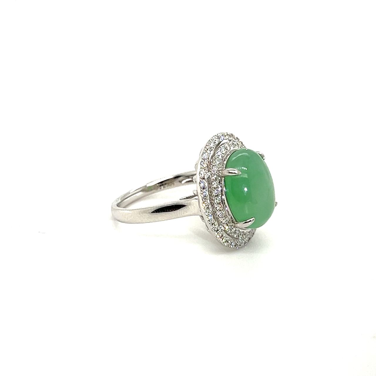 18K Jade Ring